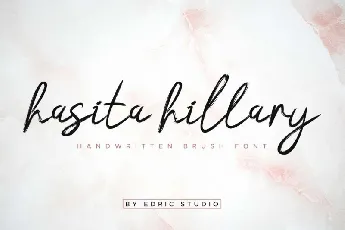 Hasita Hillary Brush font