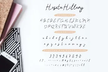 Hasita Hillary Brush font