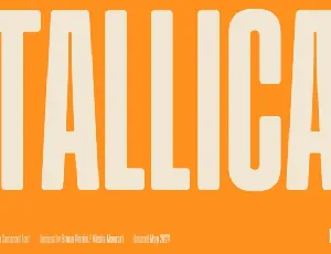 Tallica font