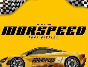 Morspeed font