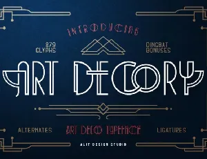 Art Decory font