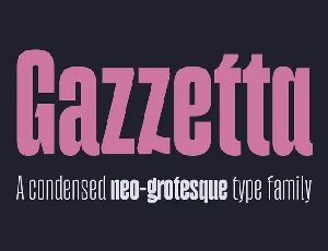 Gazzetta font