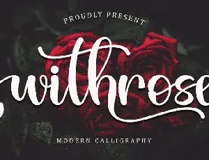 Withrose - Personal Use font