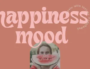 Happiness Mood Demo font