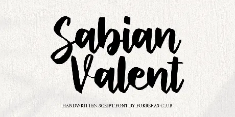 Sabian Valent Demo font