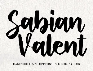 Sabian Valent Demo font