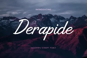 Derapide font