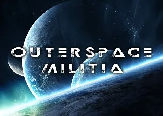 Outerspace Militia font