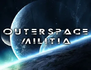 Outerspace Militia font