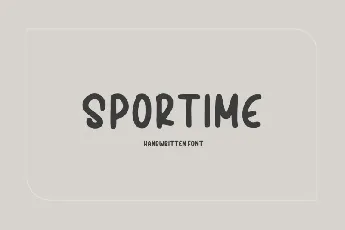 Sportime Handwritten font