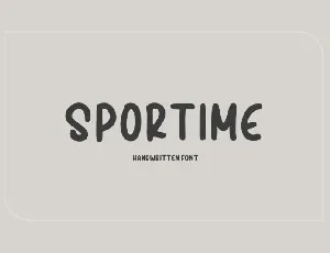 Sportime Handwritten font