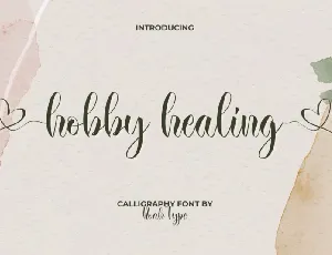 Hobby Healing font