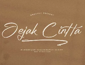 Jejak Cintta font