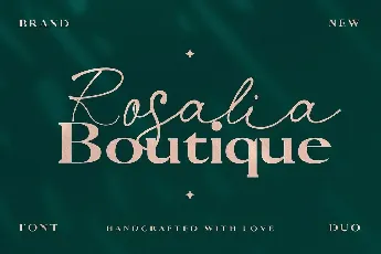 Rosalia Boutique Duo font