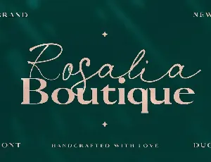 Rosalia Boutique Duo font