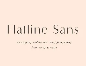 Flatline Sans font