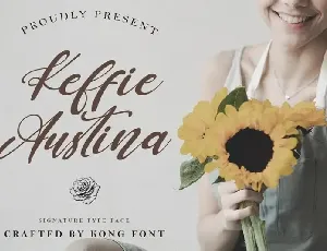 Keffie Austina Script font