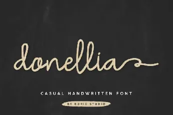 Donellia Handwriting font