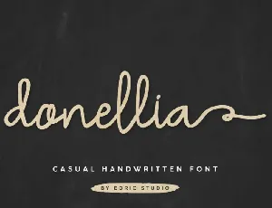 Donellia Handwriting font