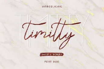 Timitty Duo font