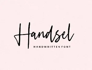 Handsel Script font