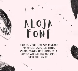 Aloja Handwritten font