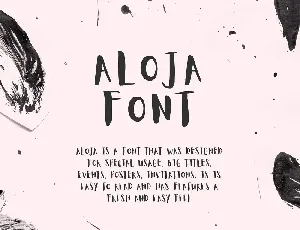 Aloja Handwritten font