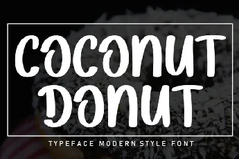 Coconut Donut Display font