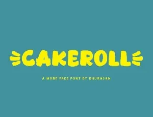 Cakeroll font