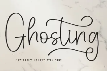 Ghosting Script Typeface font