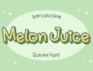 Melon Juice font