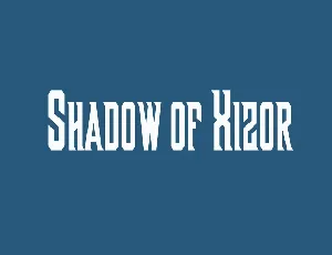 Shadow of Xizor font