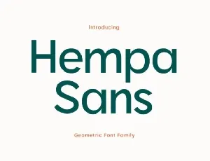 Hempa Sans Family font