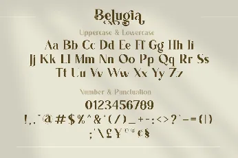 Belugia font