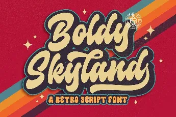 Boldy Skyline font