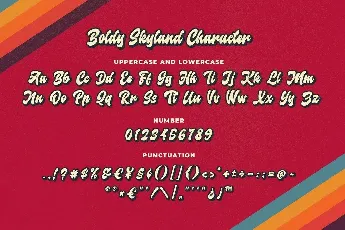 Boldy Skyline font