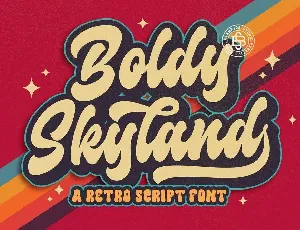 Boldy Skyline font