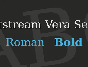 Bitstream Vera Serif font