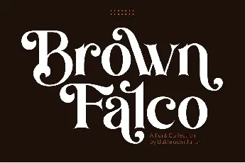 Brown Falco font