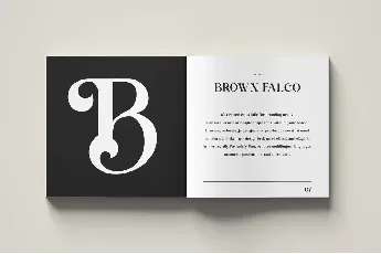 Brown Falco font