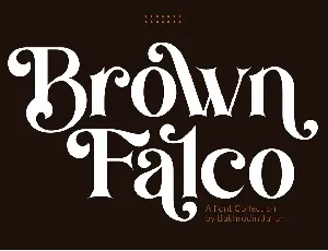 Brown Falco font