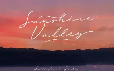 Sunshine Valley Handwritten font