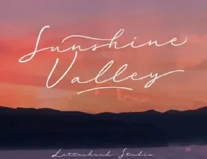 Sunshine Valley Handwritten font