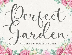 Perfect Garden Modern Handwritten font