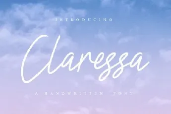 Claressa Handwriting font