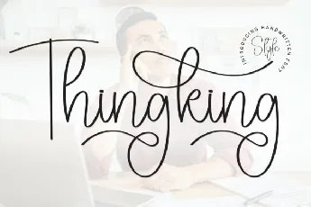 Thingking Script font