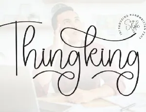 Thingking Script font