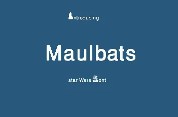 Maulbats font