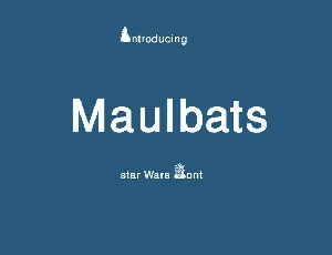 Maulbats font