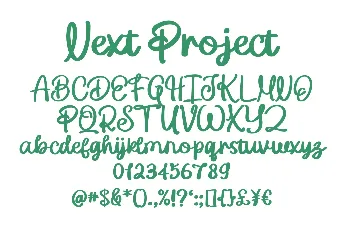 Next Project font